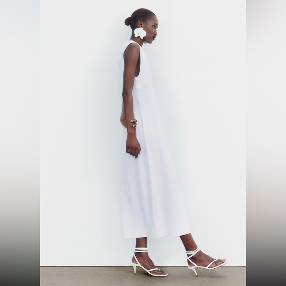 NWT ZARA RIBBED MIDI DRESS - Picture 4 of 8